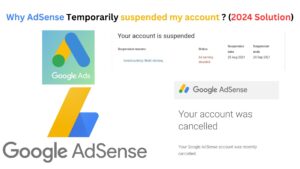 Why AdSense Temporarily suspended my account ? (2024 Solution)